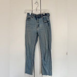 Vintage Straight Leg High Rise Jeans